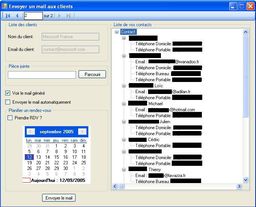 R&eacute;cup&eacute;ration des contacts Outlook et de leurs informations