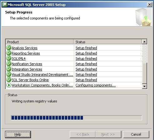 Installation de SQL Server 2005